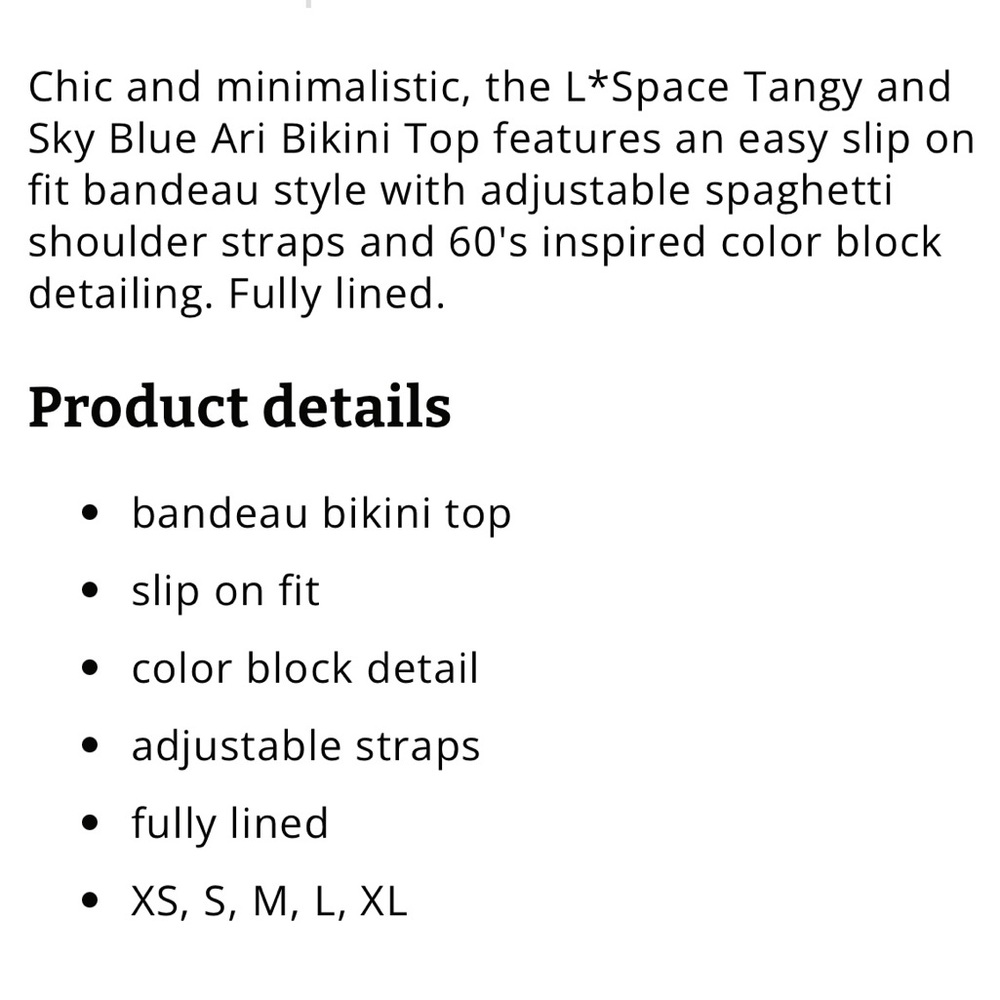 L*SPACE SET REVOLVE NWT ARI TOP AND DANI BOTTOM BIKINI SET - Picture 14 of 14